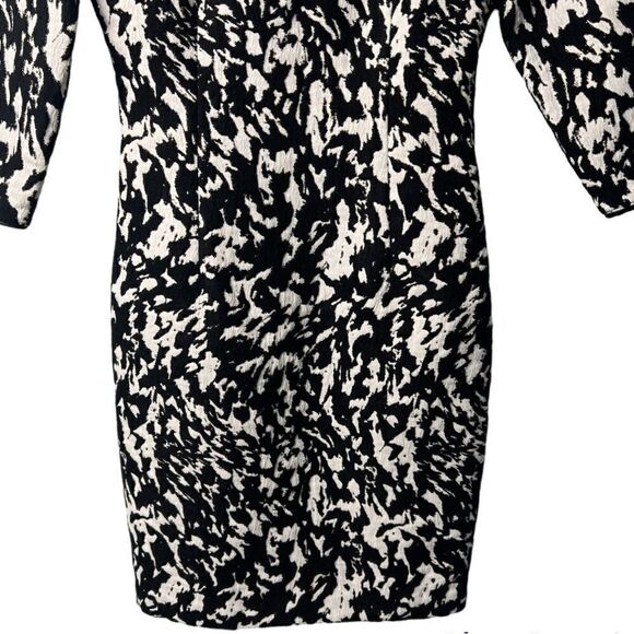 Reiss Jacques Textured Jacquard Printed Bodycon Fitted Dress Size 2 - Picture 14 of 16